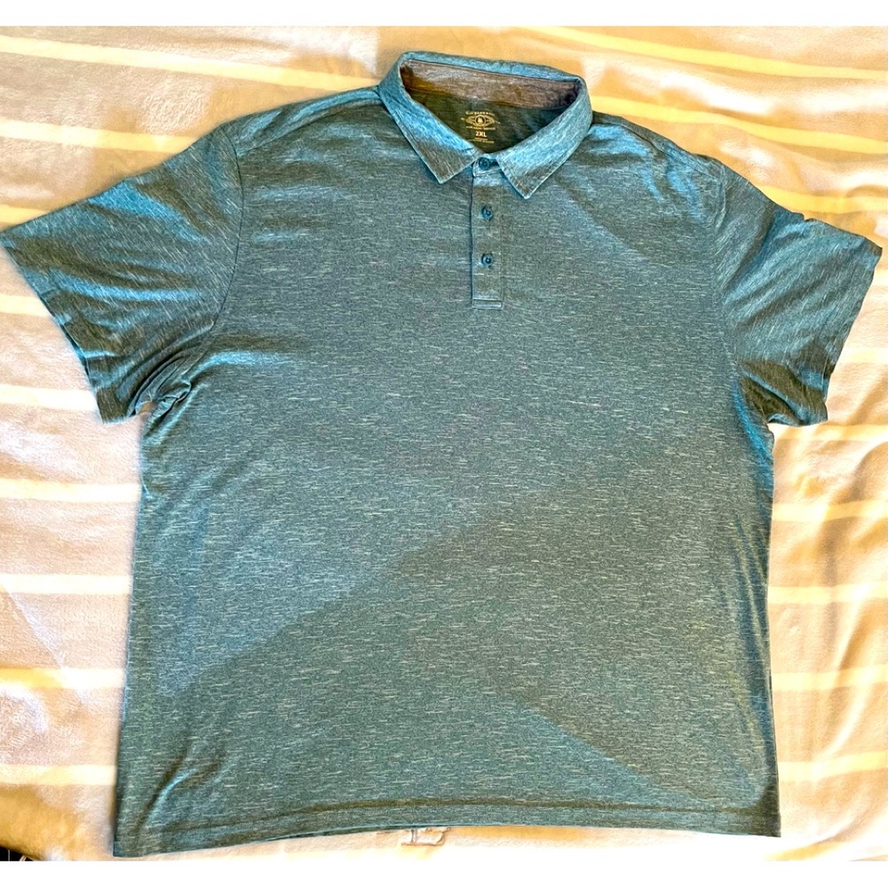 GH Bass Short Sleeve TShirt Wicking UPF 50 Cooling Stretch GreenHeather 2XL
